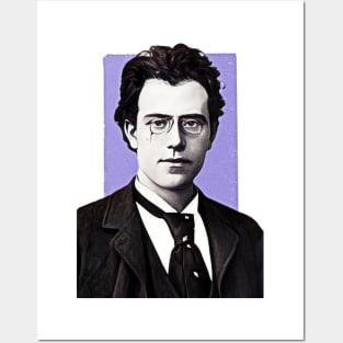 Famous Composer Gustav Mahler illustration Posters and Art